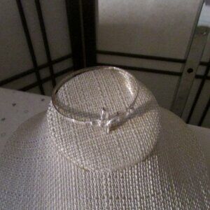 Sterling Silver Hinge Closure Cross Motif Design